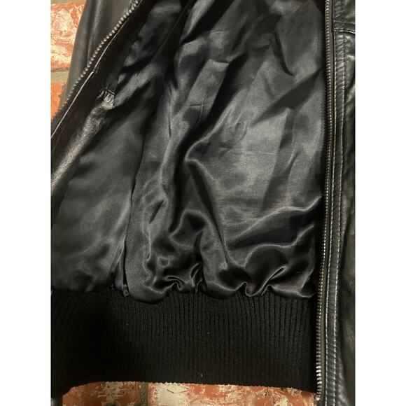 Leather bomber jacket - Picture 3 of 5